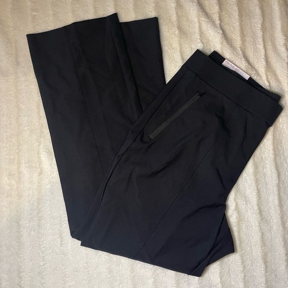 Lane Bryant Plus-size 14 on the go stretchy pant black NWT